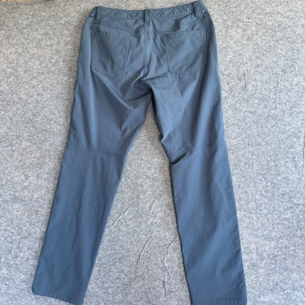 Lululemon Commission Pant Classic Mens 34x32 Blue Gray Technical Stretch Chino